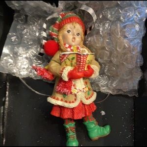 Set of 2 mary Engelbreit caroler ornaments